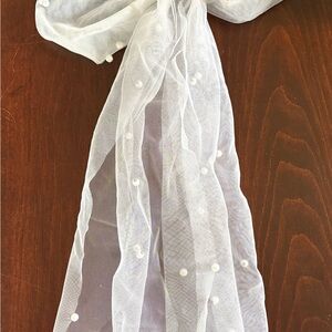 Bachelorette Bridal Bow Veil With Clip